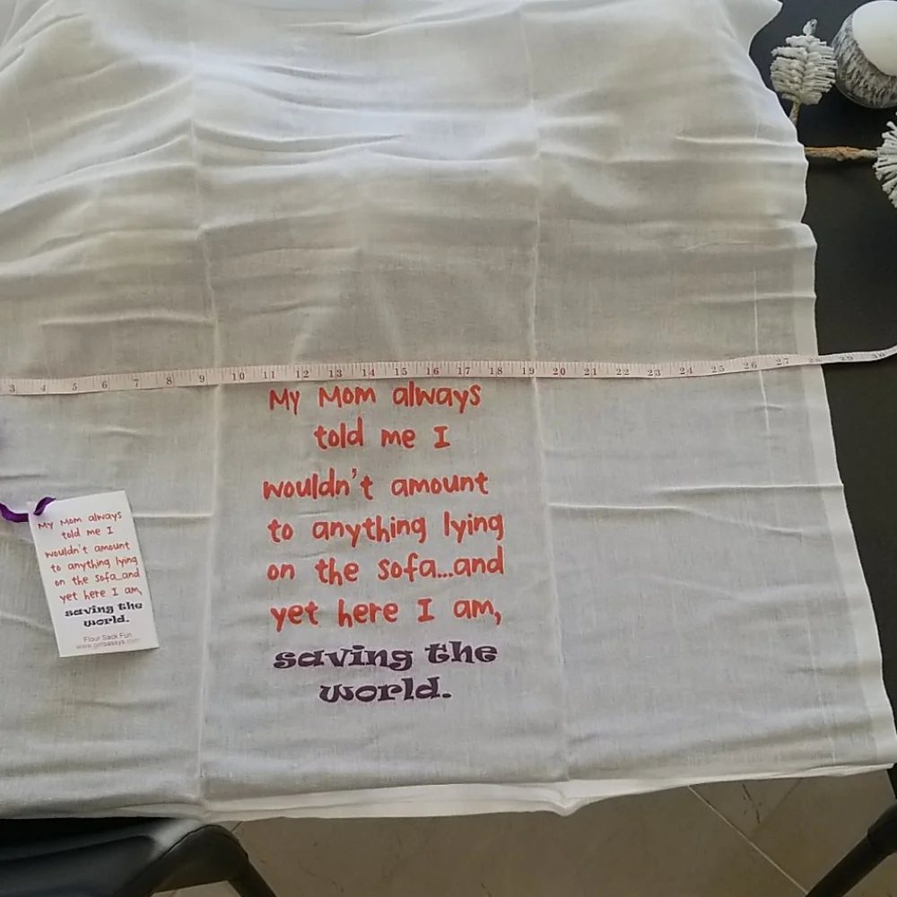 Set of 2 Large Get Sassys Flour Sack Towels